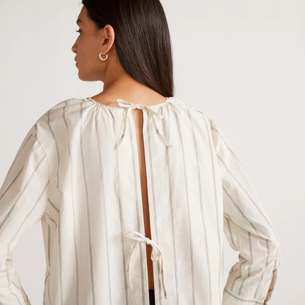 The Poplin Breeze Shirt | Black / Canvas Tan (6)