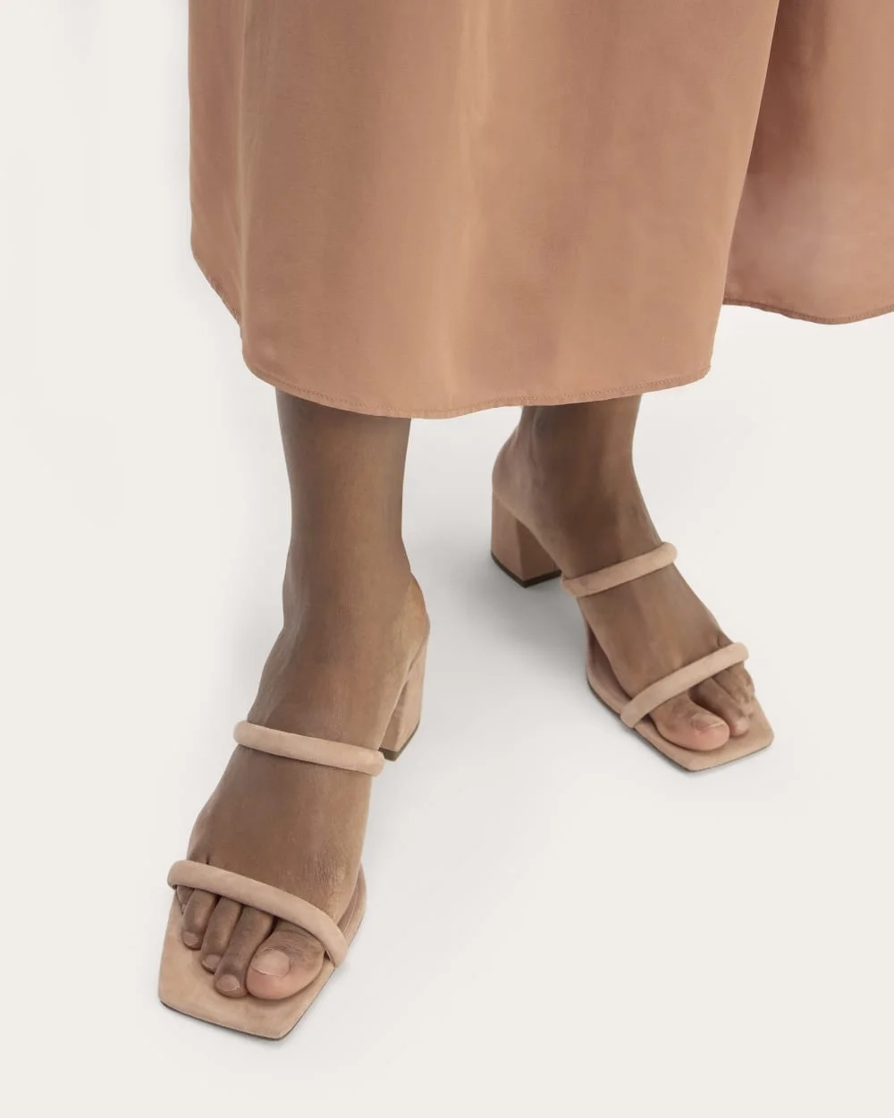 The Double Strap Heel | Blush Tan (2)