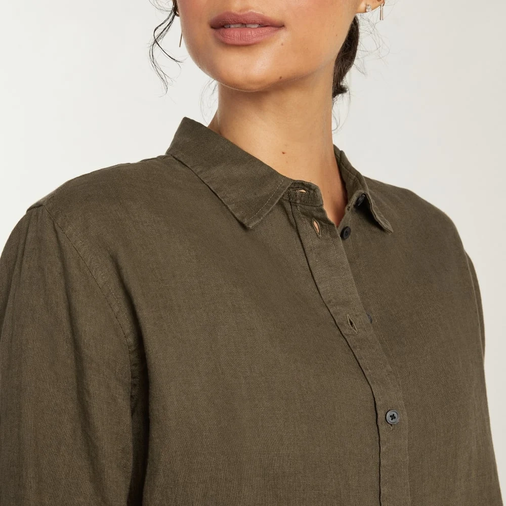 The Must-Have Shirt in Linen | Beech (4)