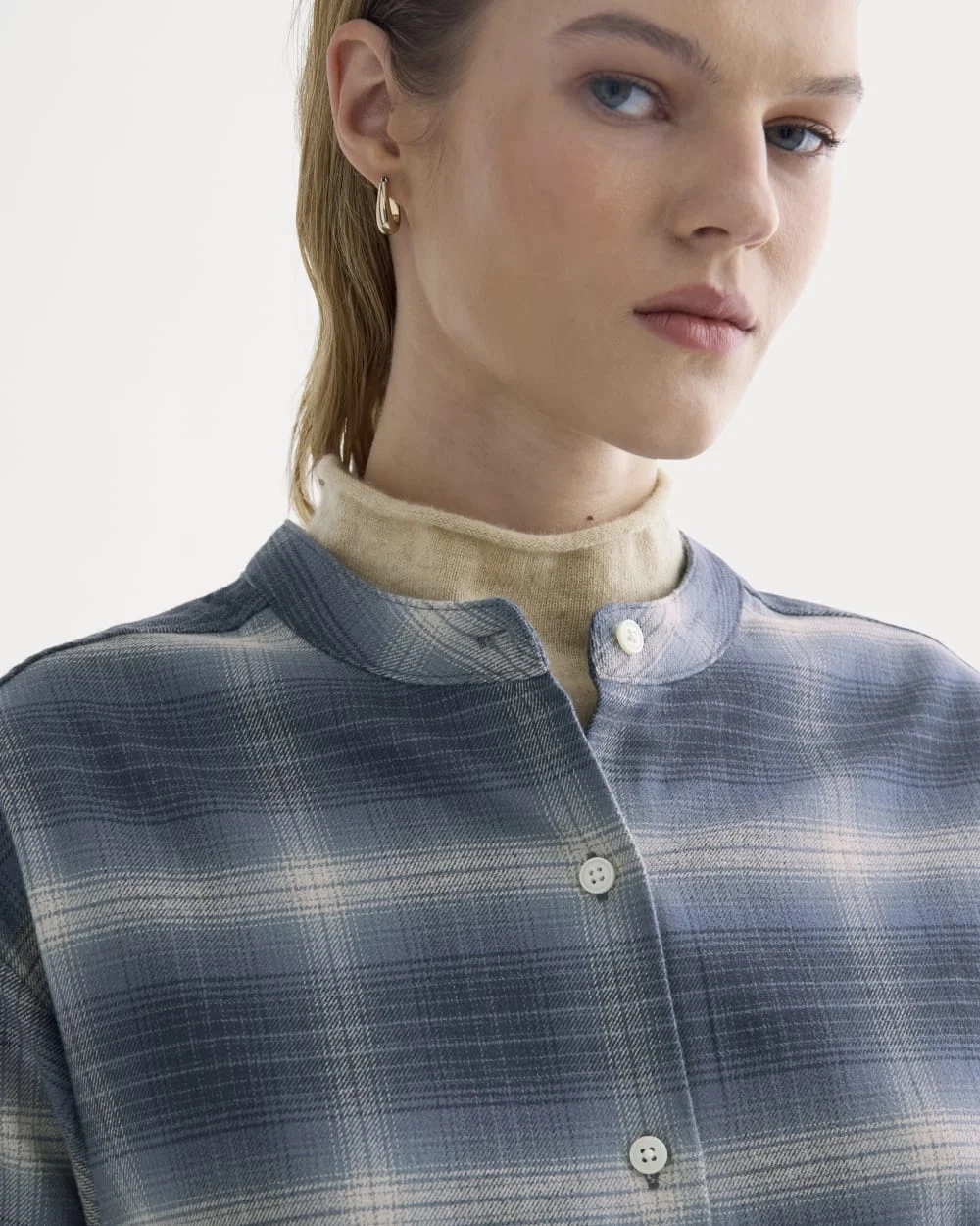 Flannel Shirt | Blue Ombre Plaid (2)