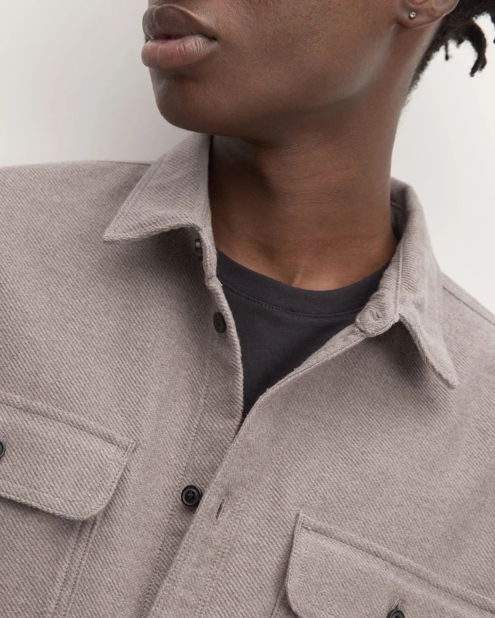 The Heavyweight Overshirt | Uniform | Heathered Brown (3)