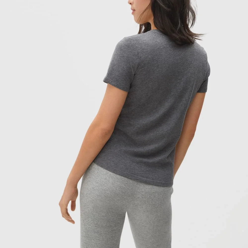 The Organic Cotton V-Neck | Charcoal (3)