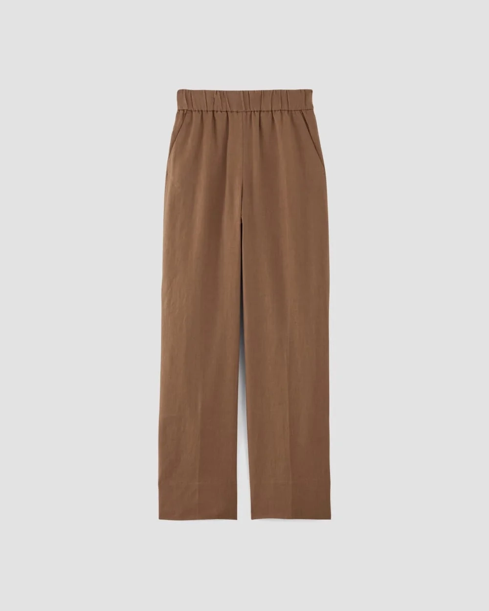 The Linen Easy Pant | Carob Brown (3)