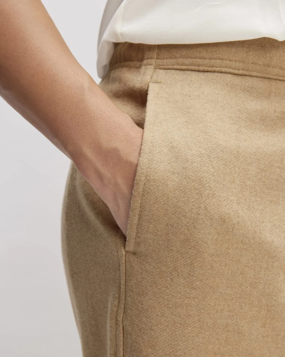 The Wool Flannel Pull-On Pant | Tiger's Eye (4)