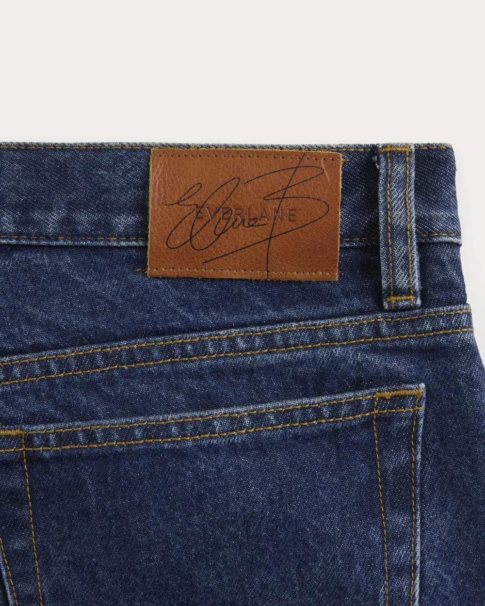 Everlane x Elena Bonvicini Highland Low-Rise Cigarette Jean | Deep Bay Indigo (6)