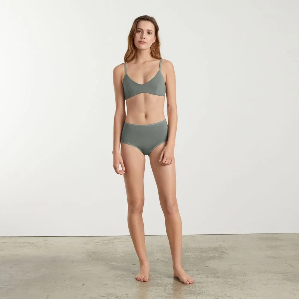 The Cotton High-Rise Hipster | Dark Sage (4)