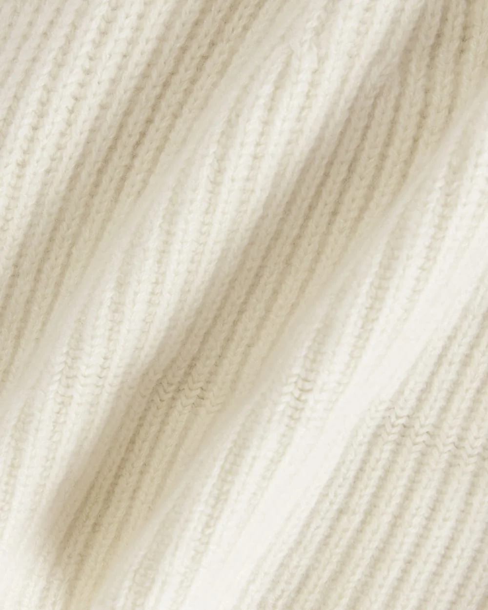 The Cashmere Fine Rib Beanie | Bone (4)