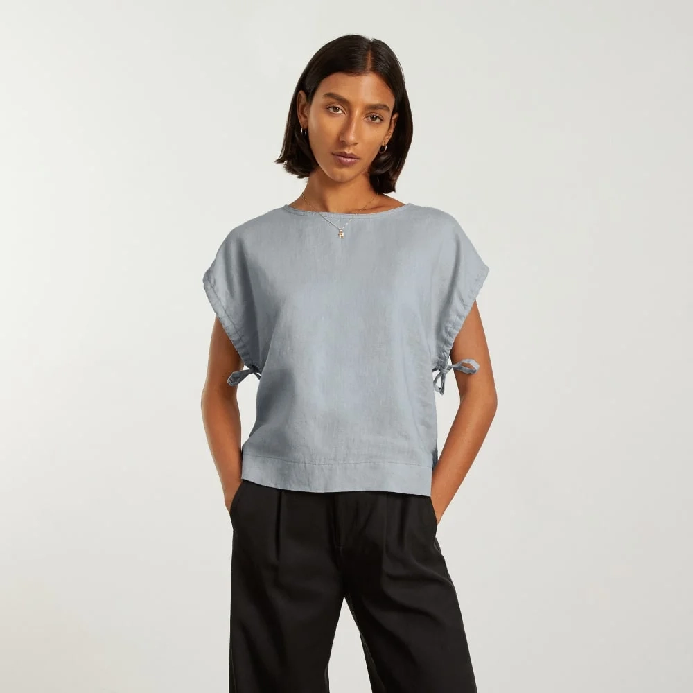 The Drawstring Tunic | Sky (4)