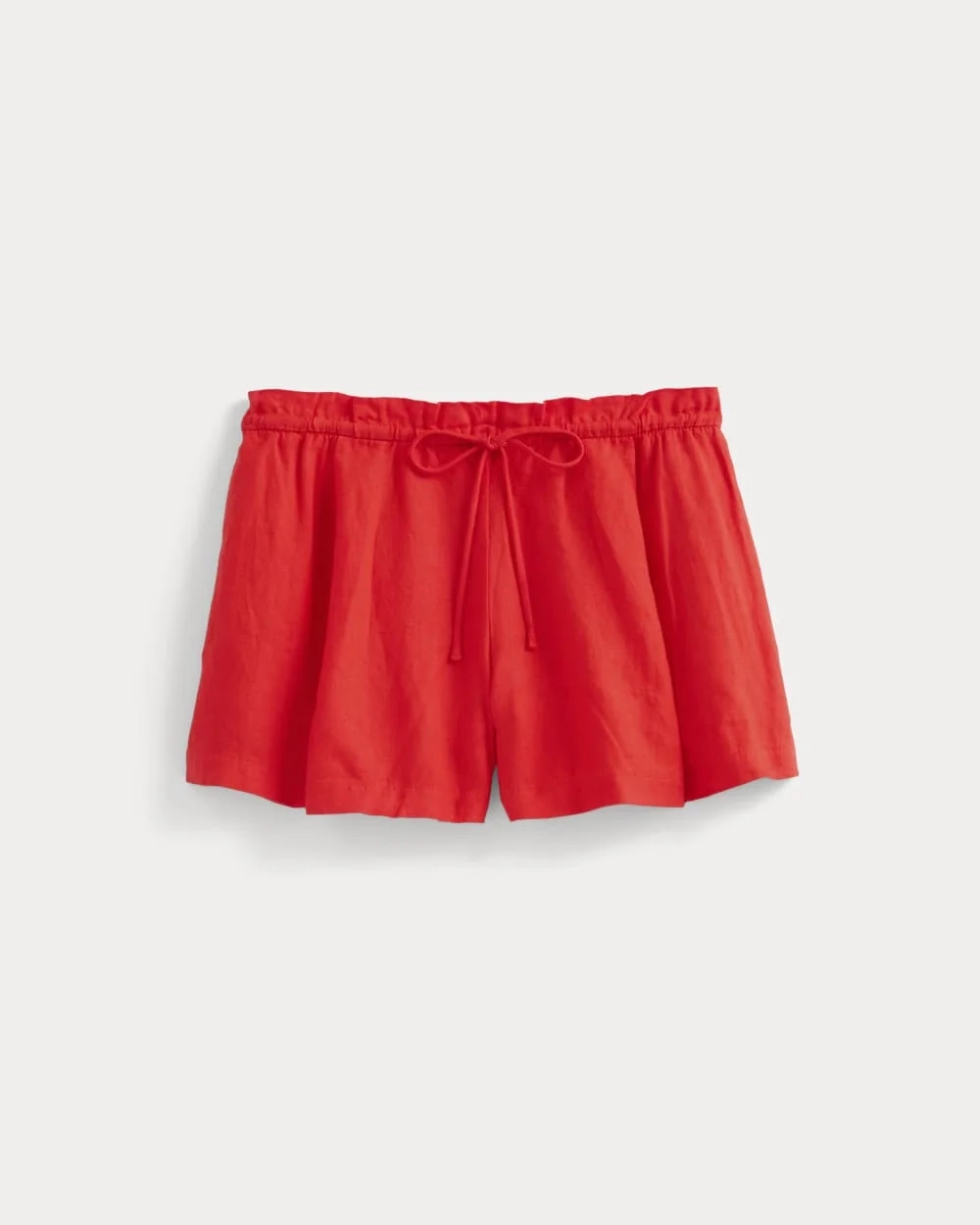 Flowy Short in Linen | Fiery Red (5)