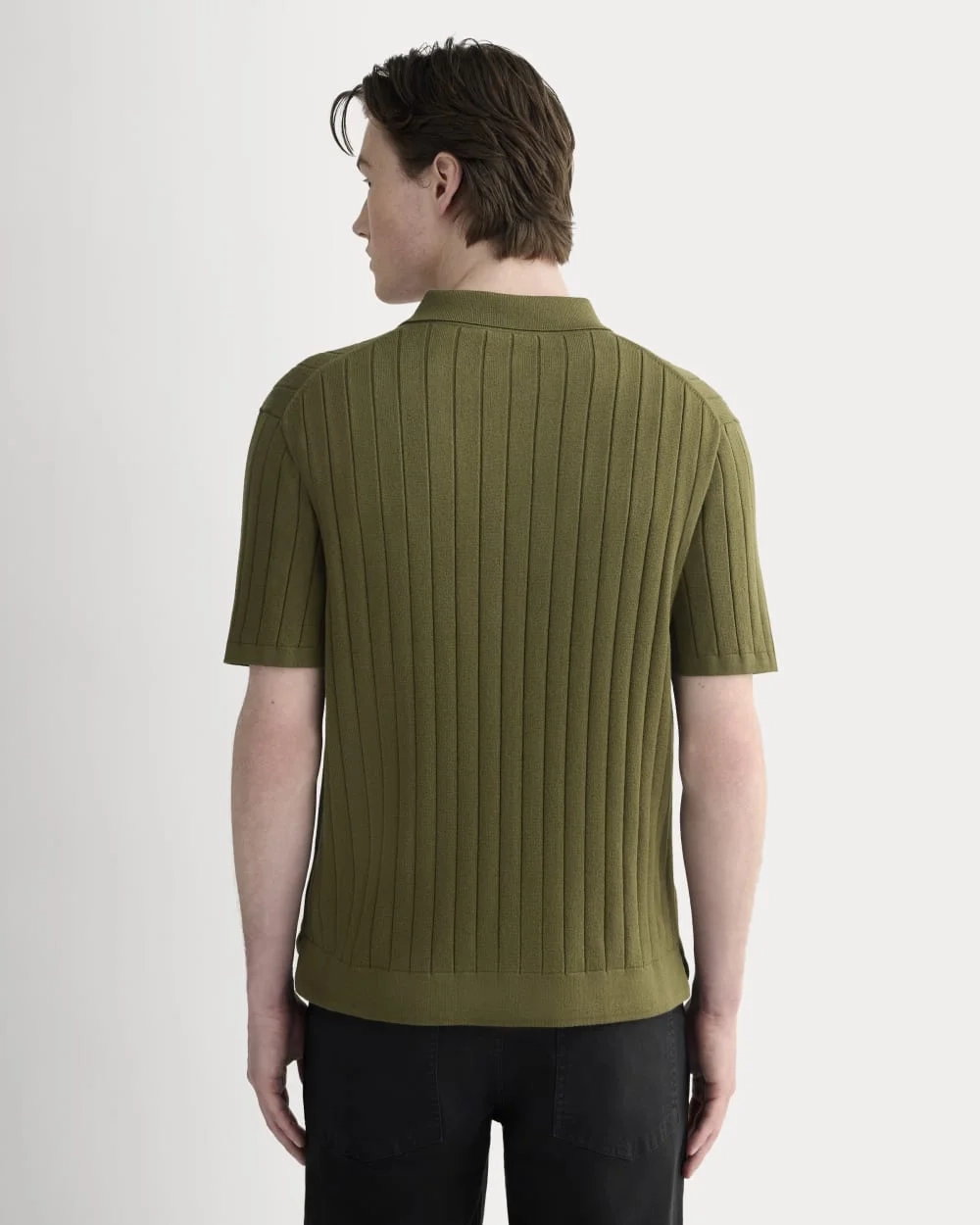 The No-Sweat Button-Down Polo | Olive (3)