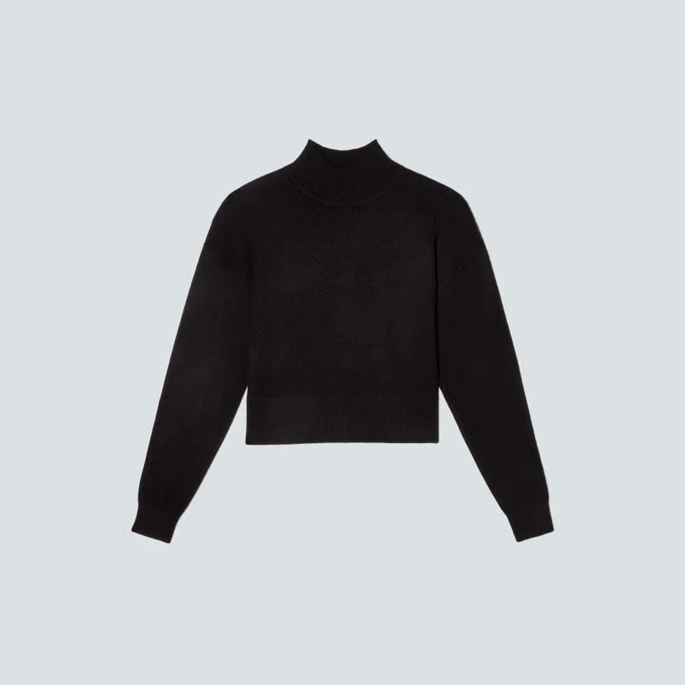 The Luxe Merino Turtleneck | Black (5)