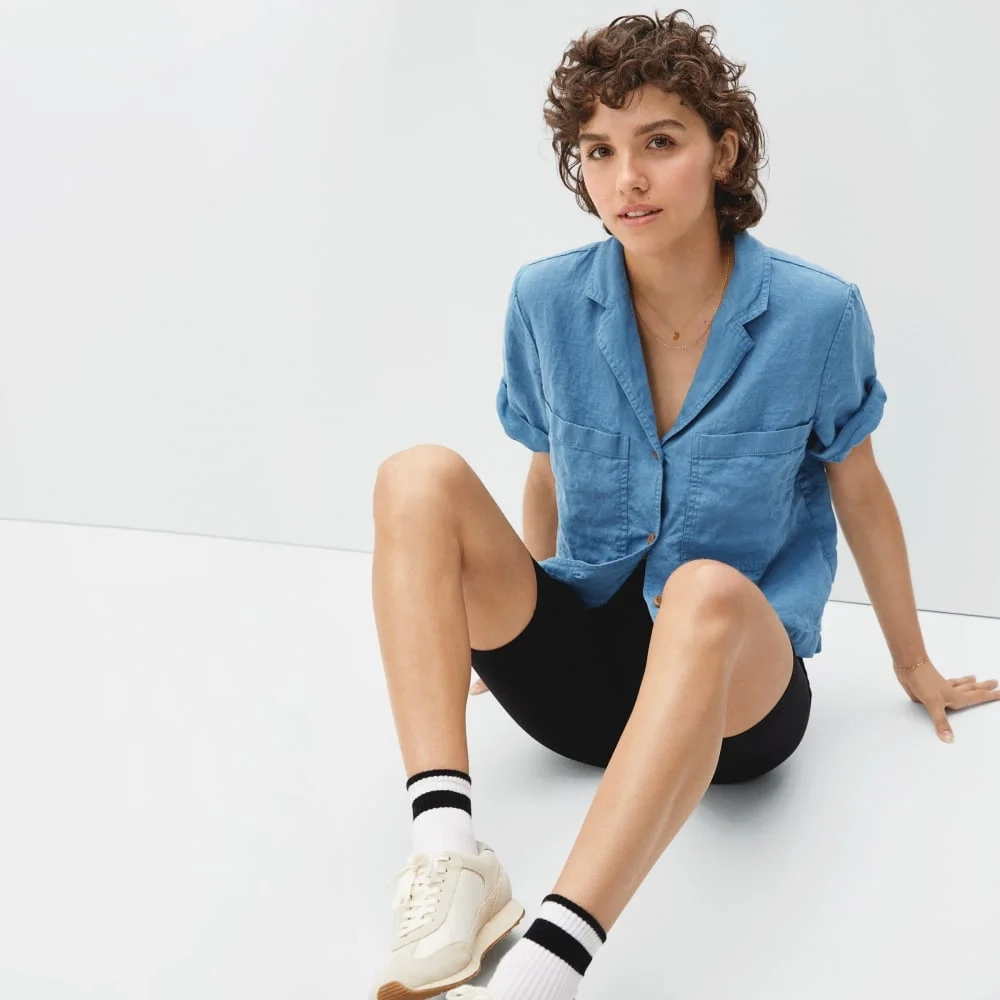 The Linen Workwear Shirt | Aegean (3)