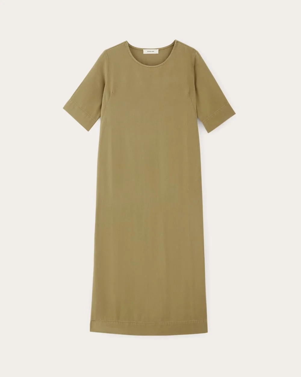 The Relaxed T-Shirt Dress in Buttersoft | Fennel Seed (4)