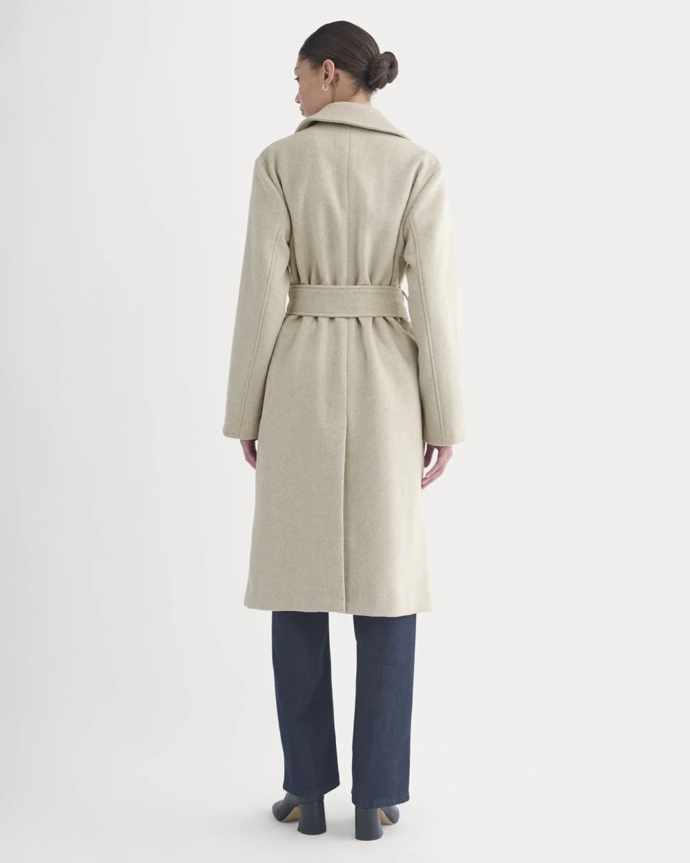 ReWool Belted Blanket Coat | Heather Wheat (3)