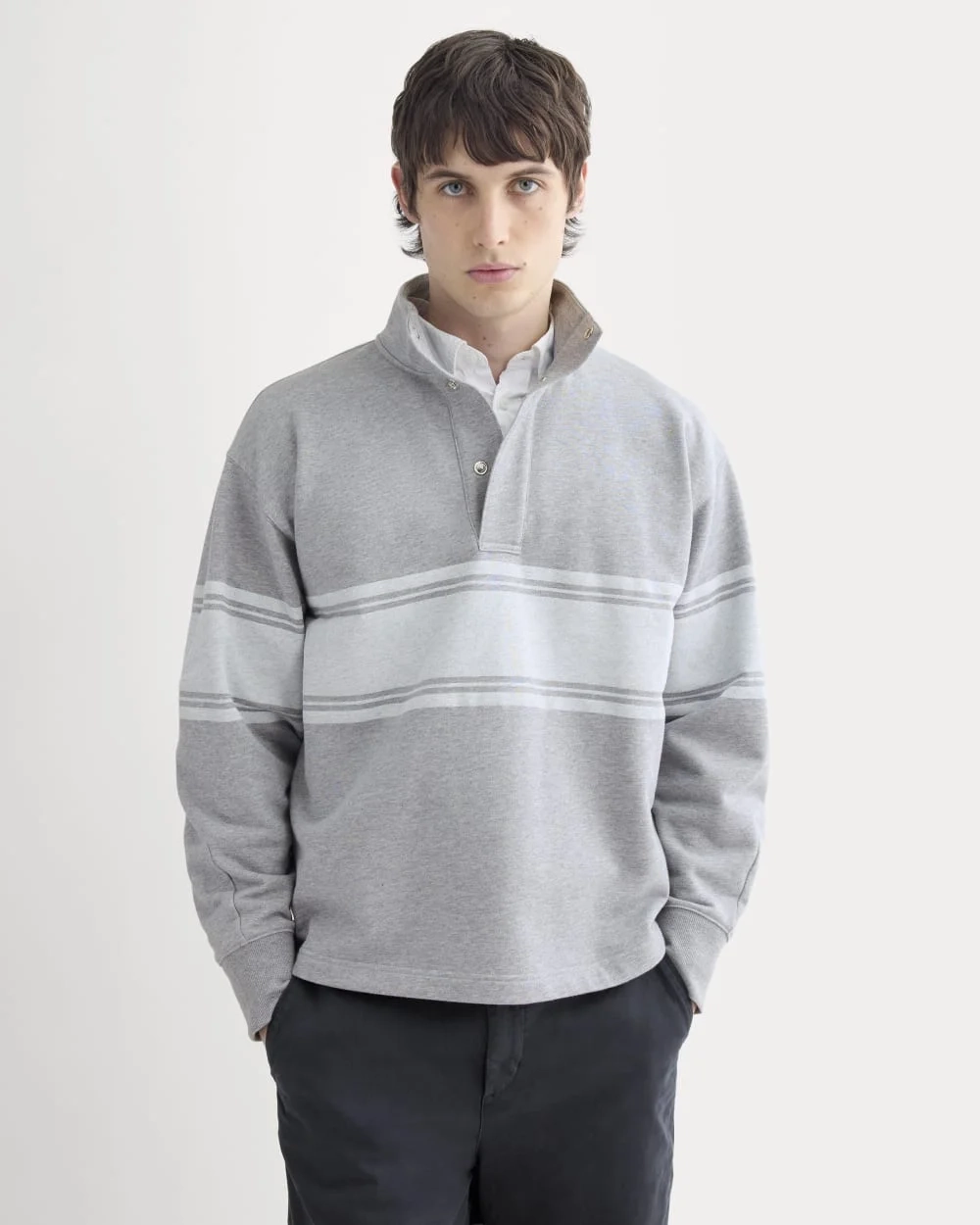Off-Duty Terry Pullover | Vintage Heather Grey / Bone (5)