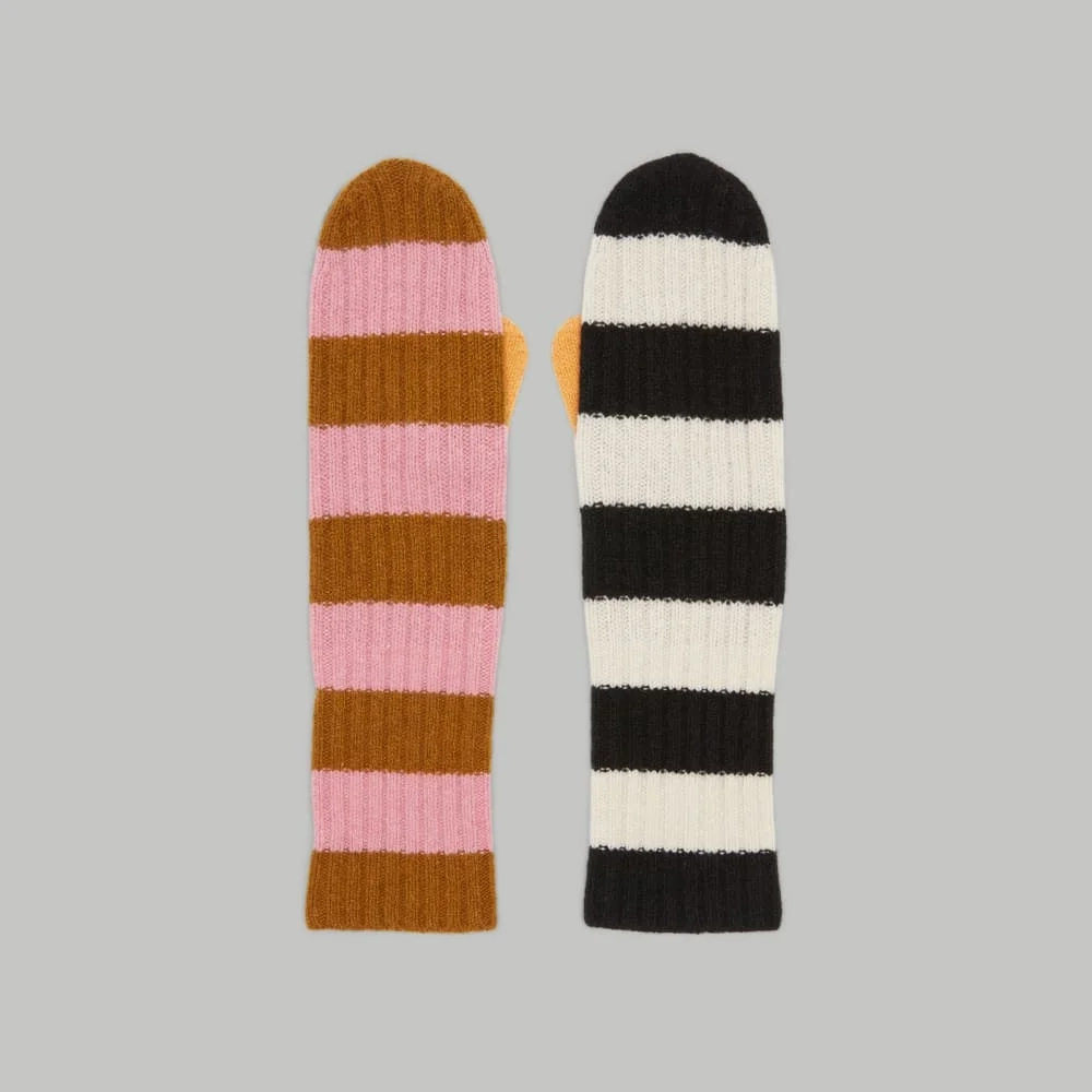 The Cashmere Mittens | Multi Stripe (4)