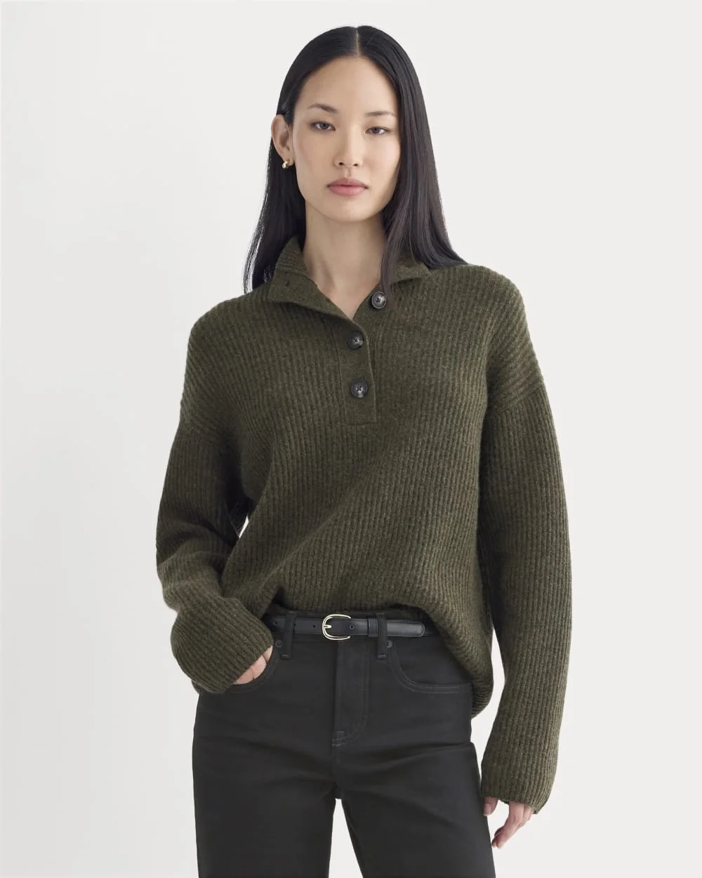 The Cocoon Henley in Wool Cashmere | Heather Beech (4)