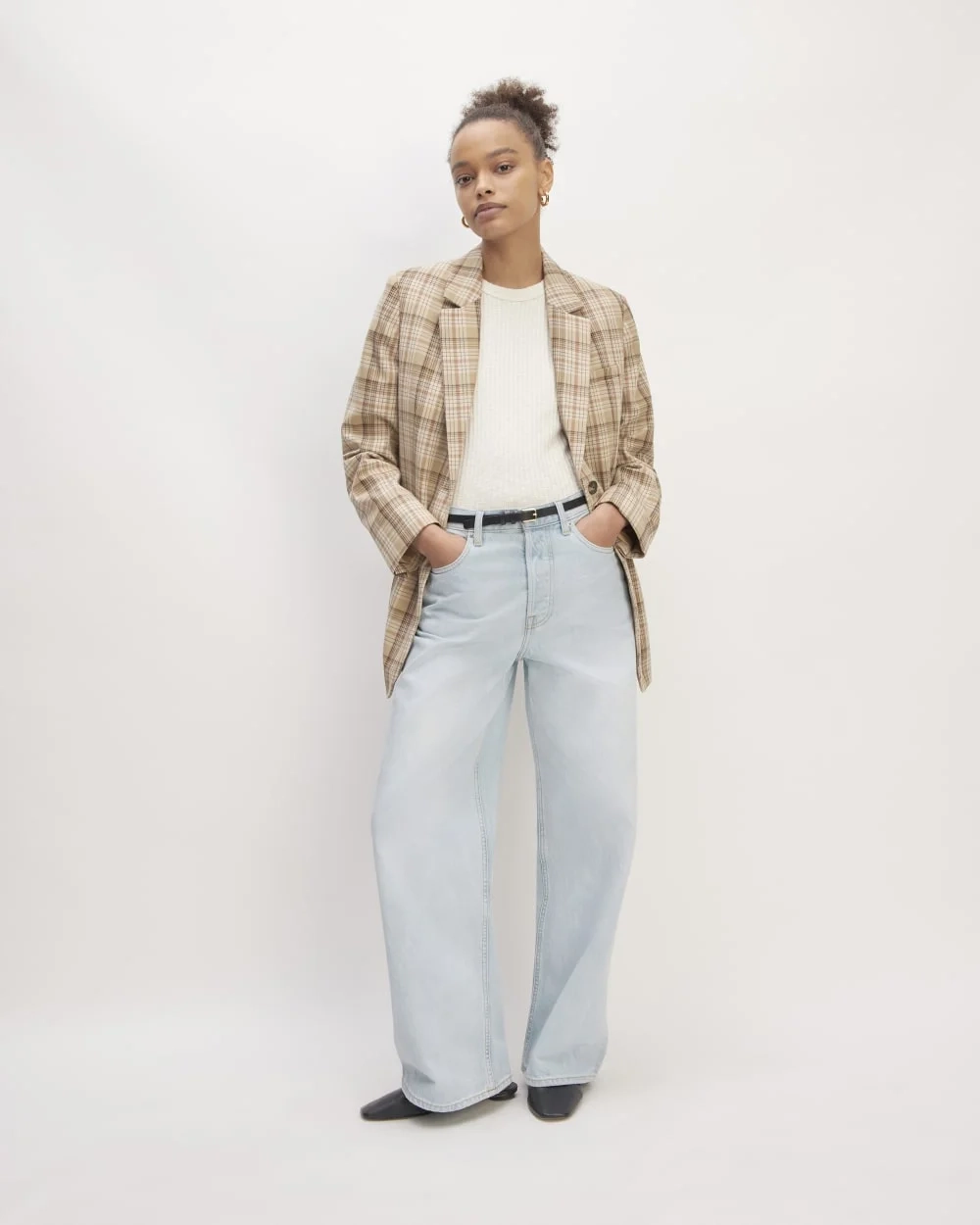 The Super Baggy Jean | Snowy Blue