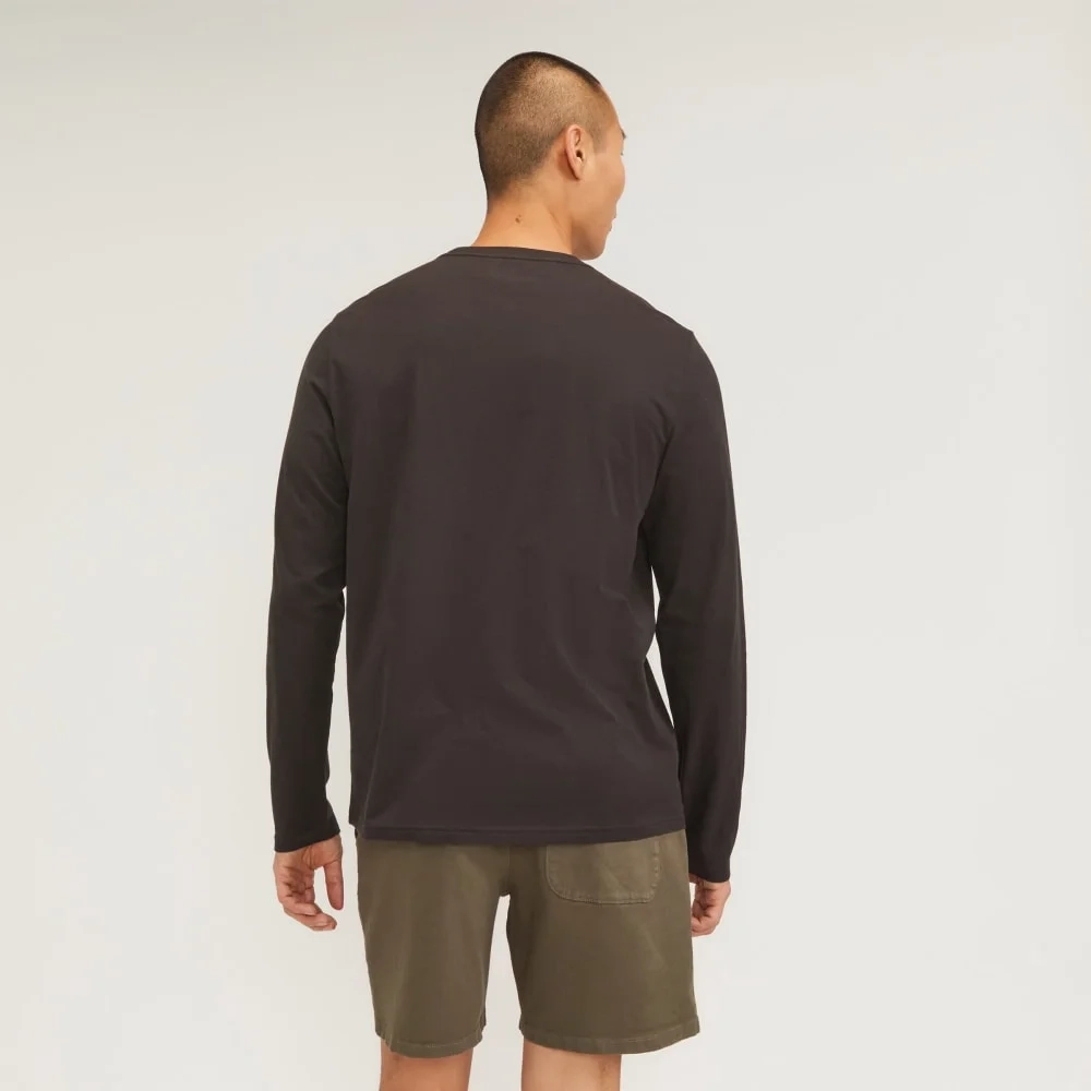 The Essential Organic Long-Sleeve Tee | Vintage Black (2)