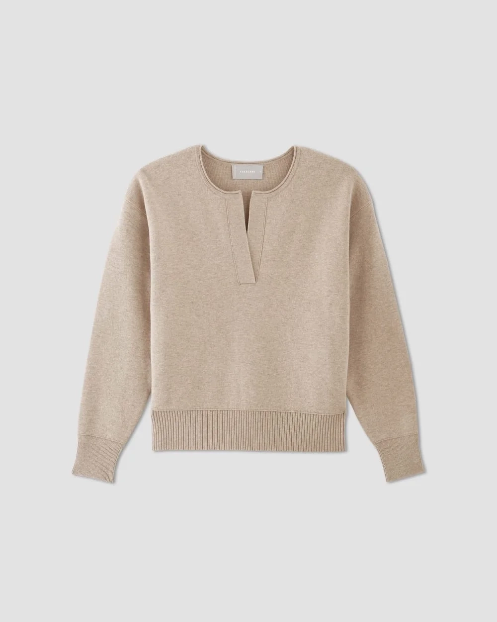 The Cotton-Merino Vintage Henley | Warm Oat Heather (3)