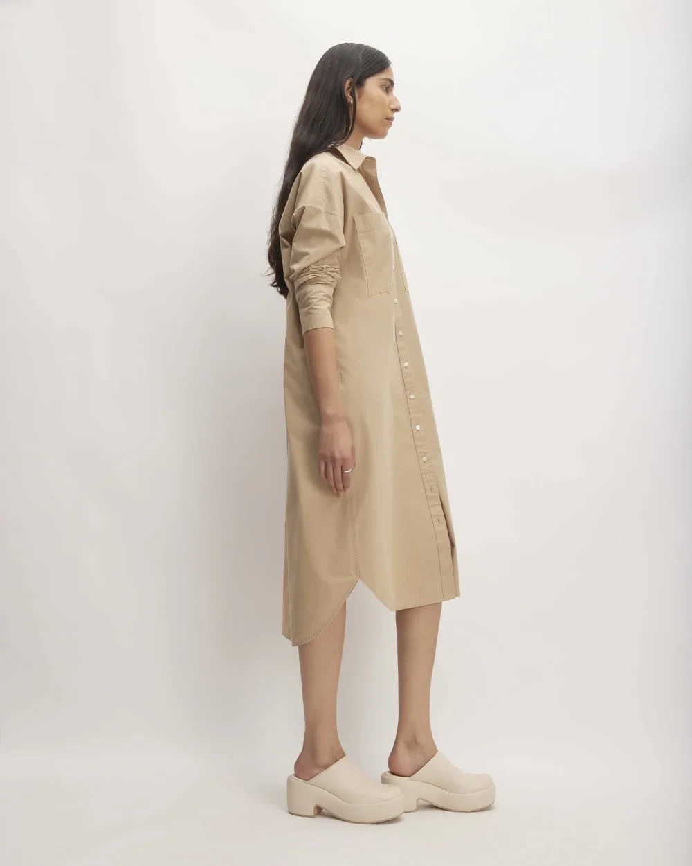 The Midi Cotton Shirt Dress | Cornstalk (5)