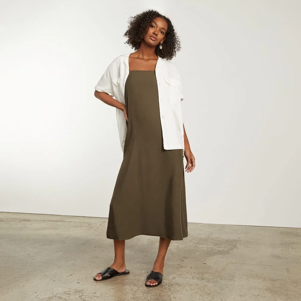 The Japanese GoWeave®  Slip Dress | Beech (3)
