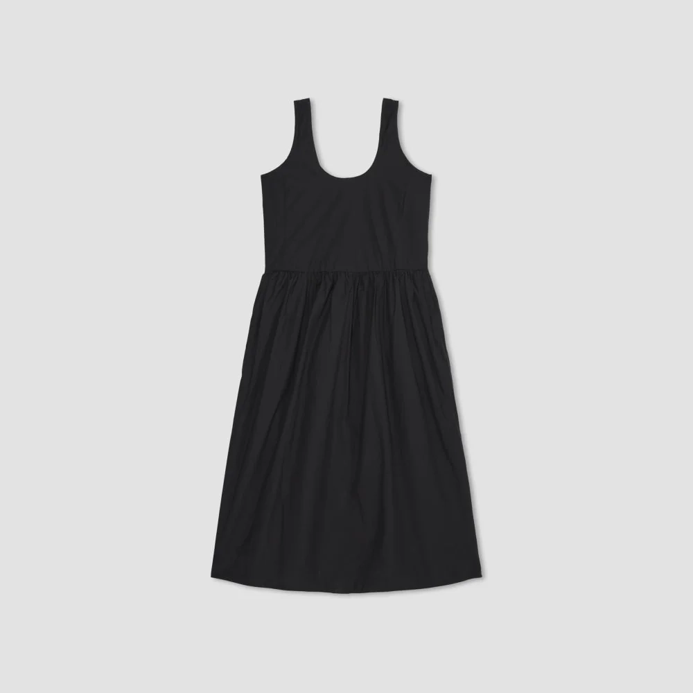 The Poplin Summer Dress | Black (5)