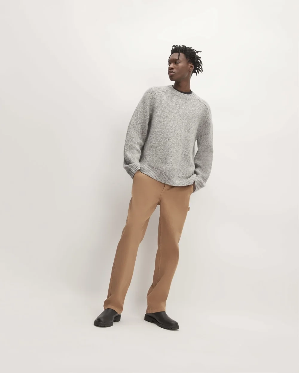 The Cloud Crewneck Sweater |  Heathered Grey (5)