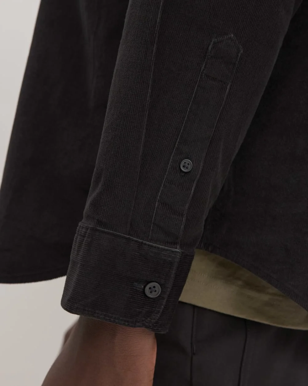 The Relaxed Corduroy Shirt  | Black (4)