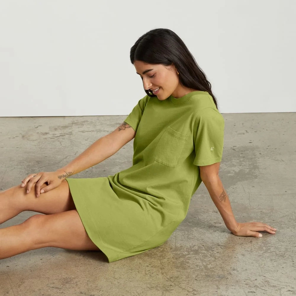 The Organic Cotton Weekend Tee Dress | Pepper (4)