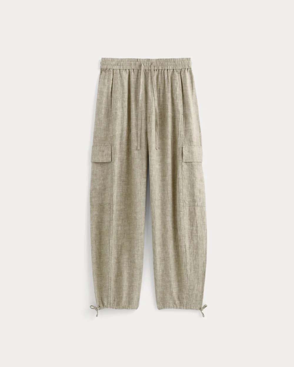 The Cargo Curve Pant in Linen | Cornstalk Chambray (3)