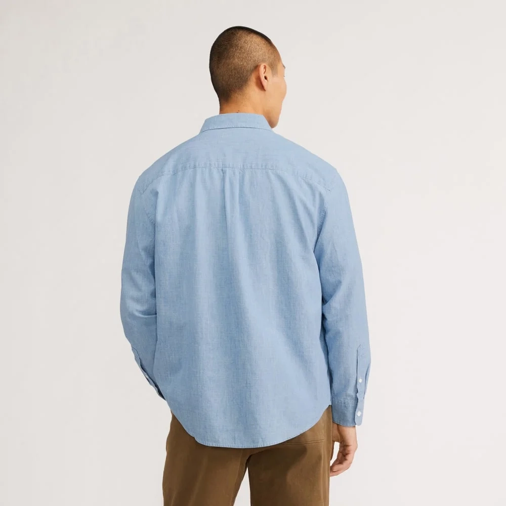 The Relaxed Organic Chambray Shirt  | Mid ReChambray (3)