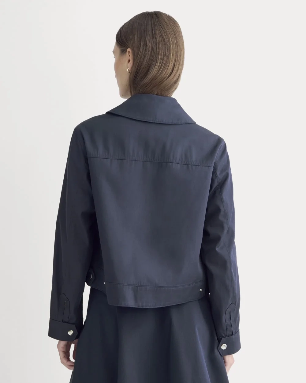 The Cropped Utility Jacket | Navy (4)