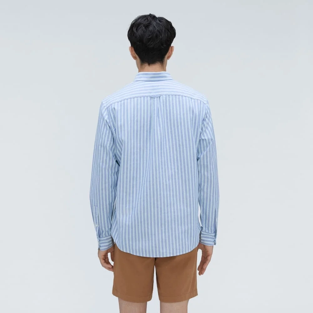 The Standard Fit Japanese Oxford Shirt | Uniform | Lapis Blue / Bright Jade / Op (3)