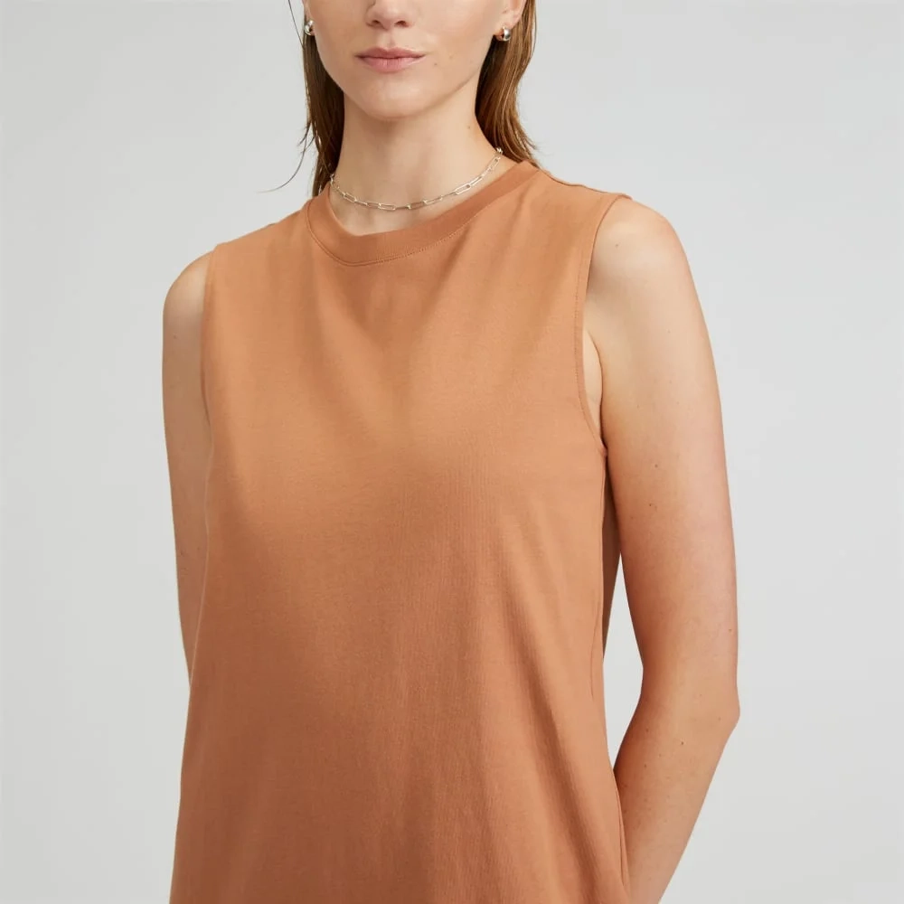 The Weekend Tank Dress | Tawny Brown (5)