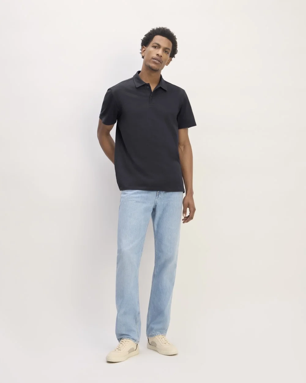 The Premium Weight Short-Sleeve Polo | Deep Navy (3)