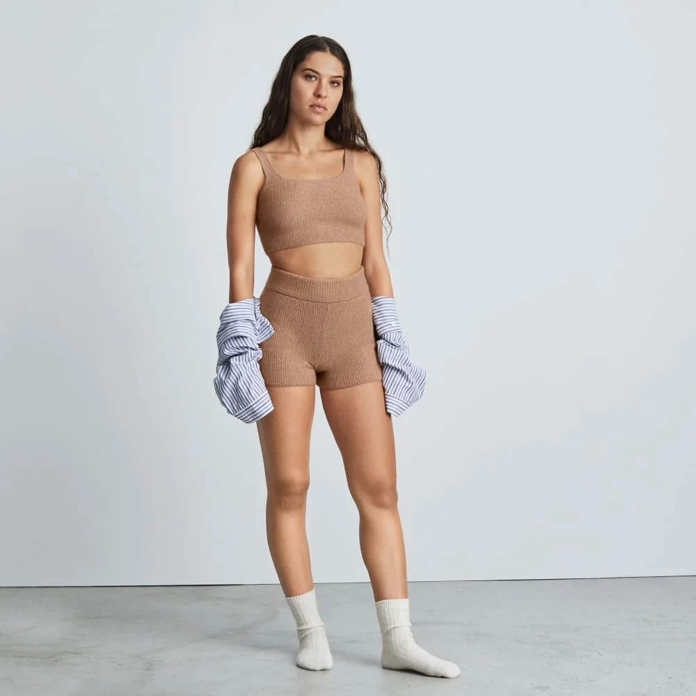The Cozy-Stretch Tank | Camel (4)