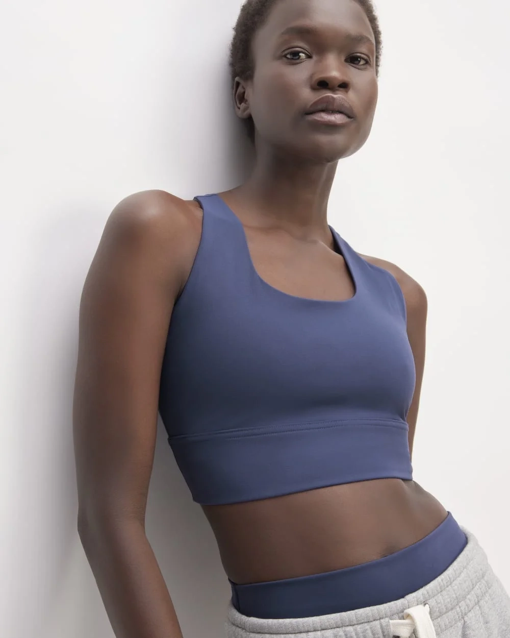 The Perform Longline Bra | Ocean Blue (3)