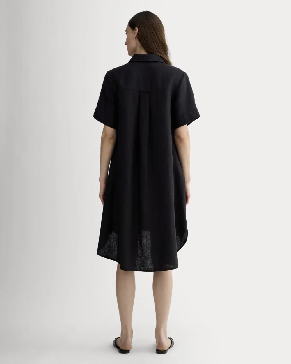 The Daytripper Dress in Linen | Black (4)