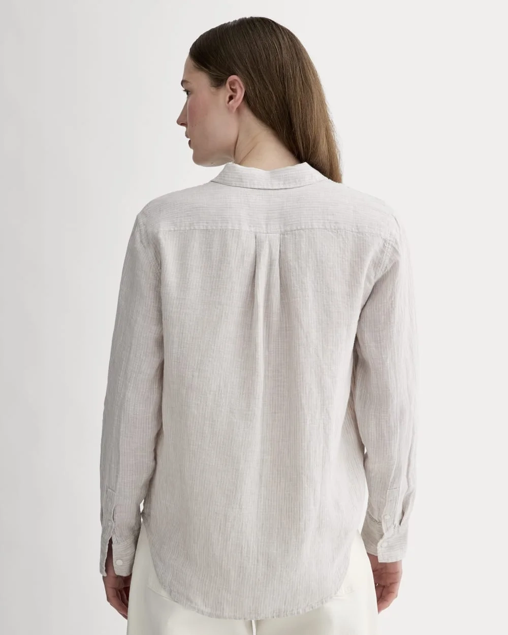 The Must-Have Shirt in Linen | Stone / White (3)