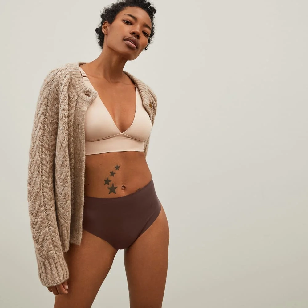 The Invisible High-Rise Thong | Dark Tan (4)