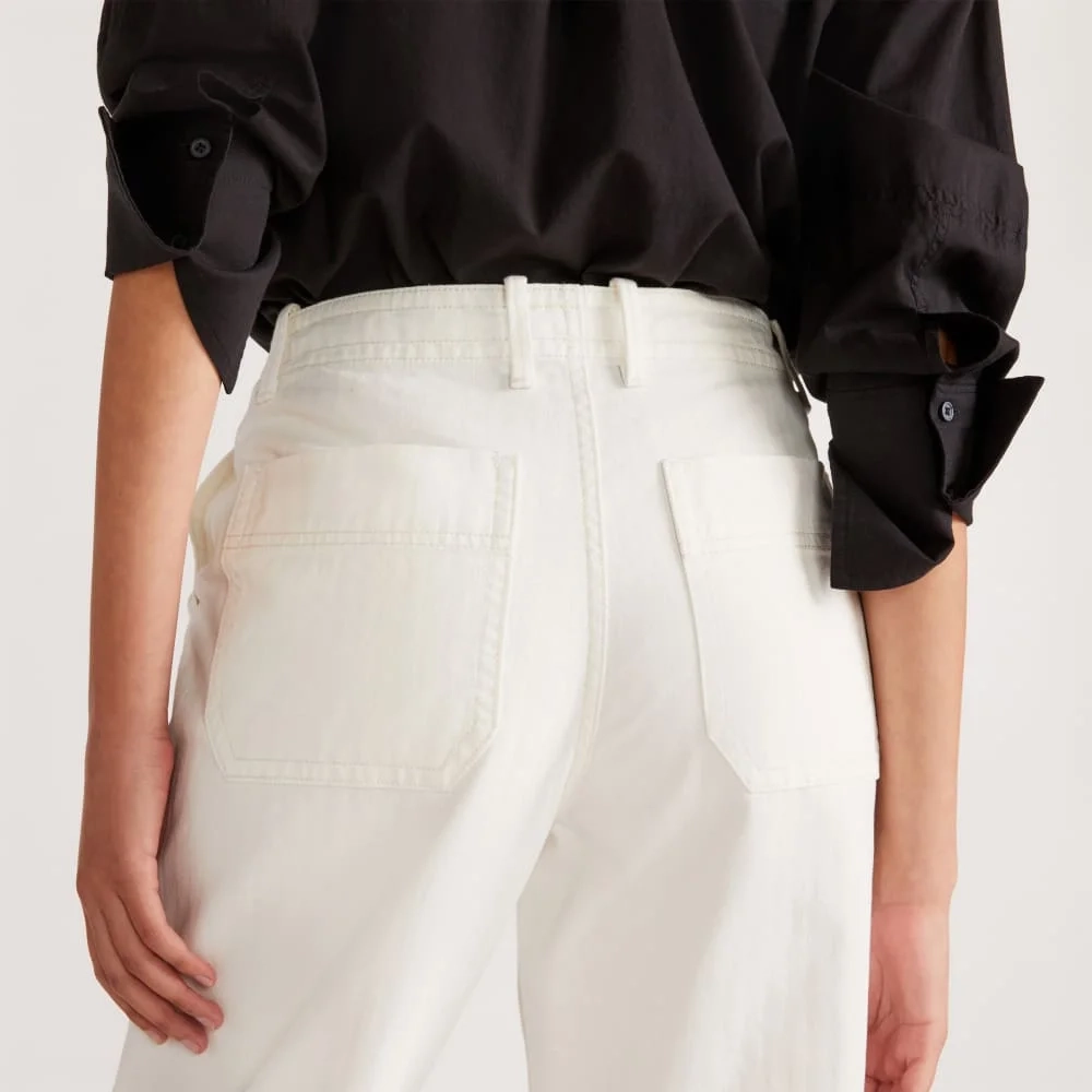 The Organic Cotton Herringbone Pant | Bone (3)