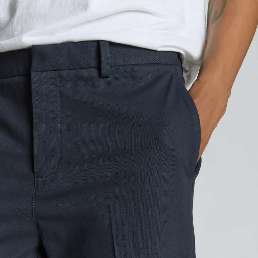 The Wide Leg Performance Chino | Deep Navy (2)