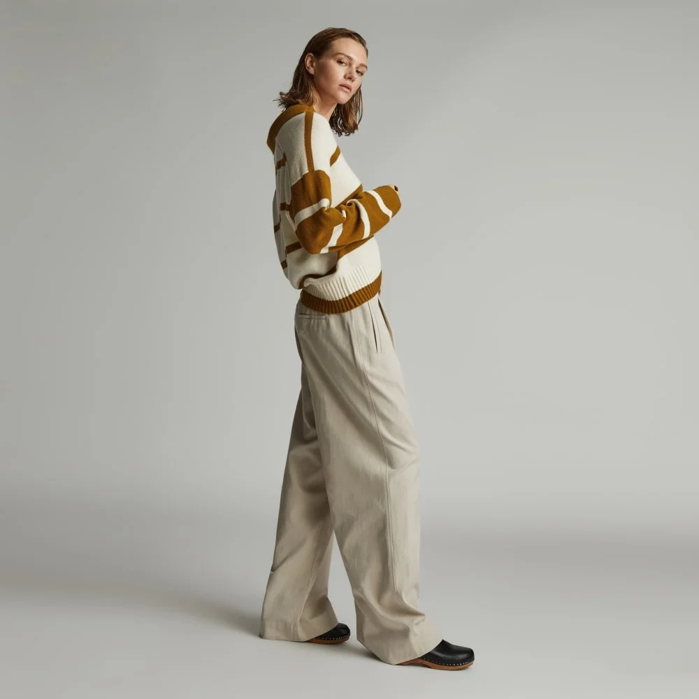 The Cashmere Polo | Bone / Tapenade (3)