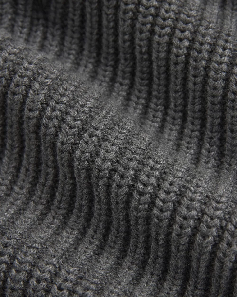 The Boxy Cardigan in Everyday Cotton | Heathered Charcoal (4)