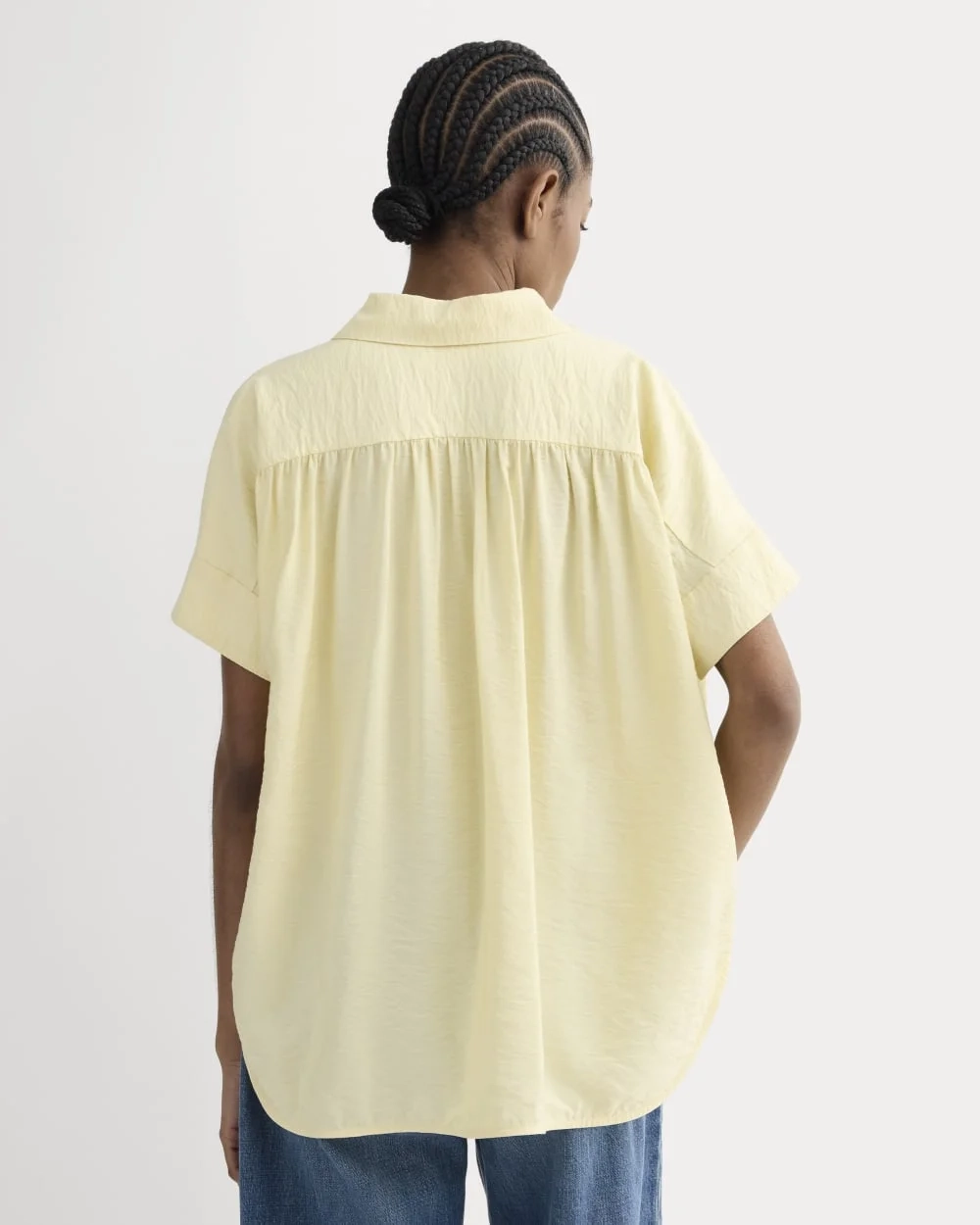 The Square Shirt in SoftLuxe | Banana Crepe (6)