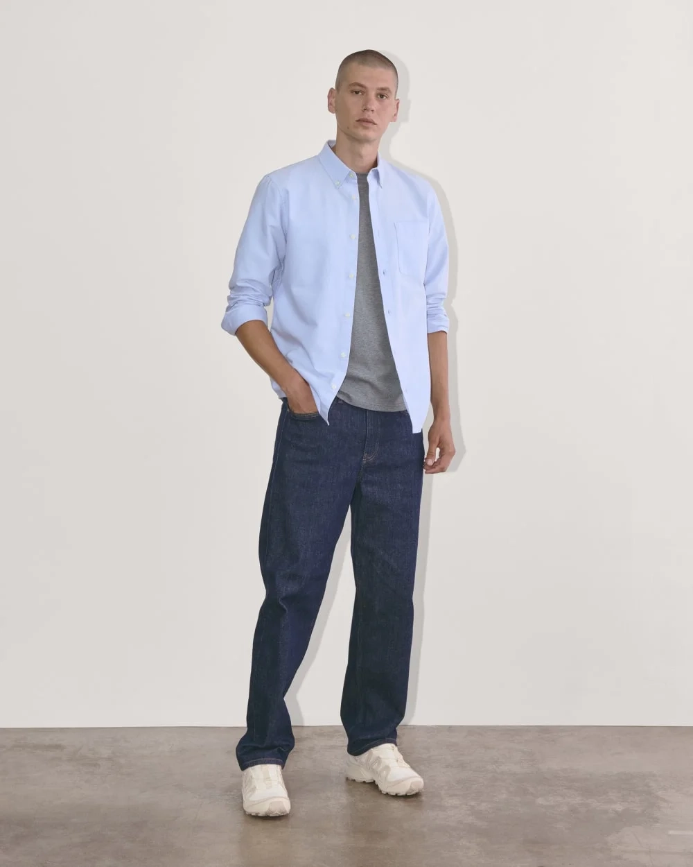 The Essential Organic Crew | Heather Sage Blue (6)