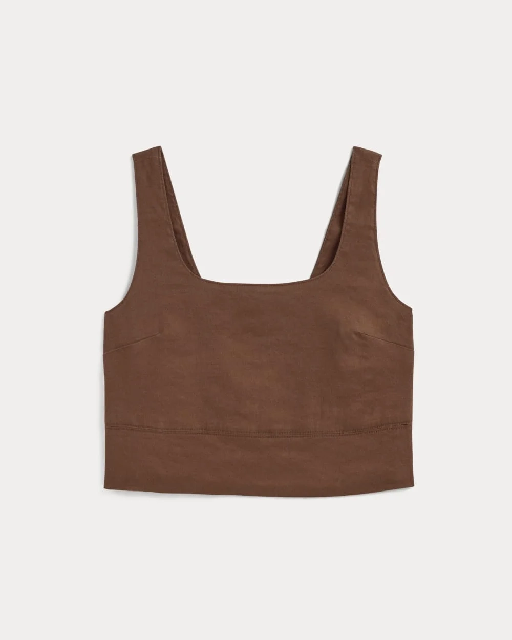 The Square Tank in Stretch Linen | Cedarwood (5)