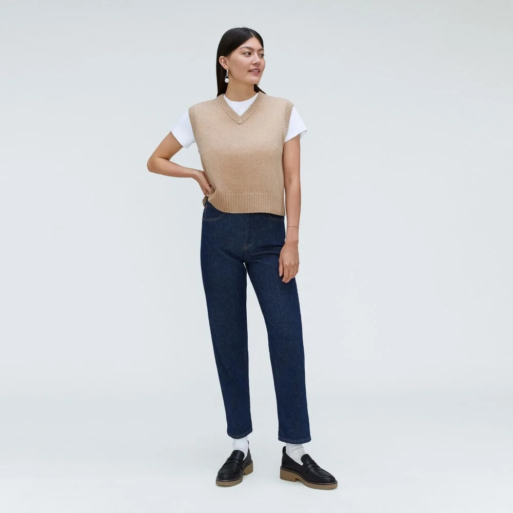 The Cashmere Vest | Light Camel (7)