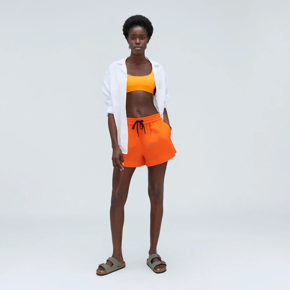 The Seersucker Boxer Short | Bright Orange (3)